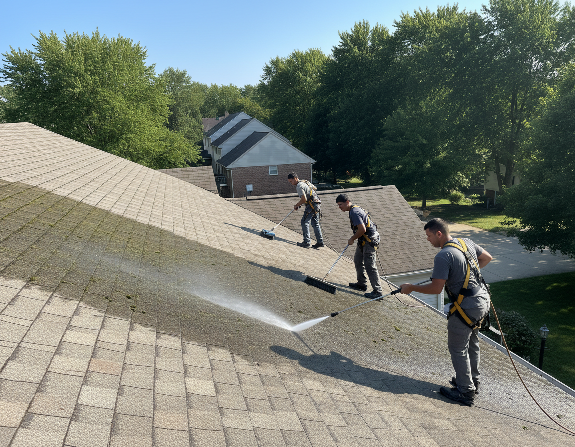 Westerville Roof Washing And Algae Removal
